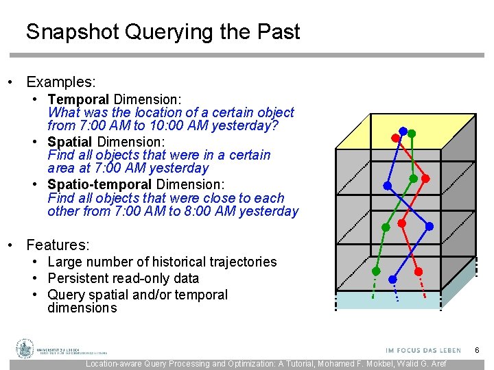 Temporal Dimensions Example NonStandardDatenbanken und Data Mining Probabilistic SpatioTemporal ...
