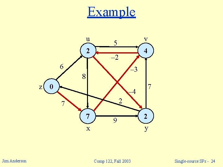 Example u 2 v 5 – 2 6 – 3 8 z 0 7