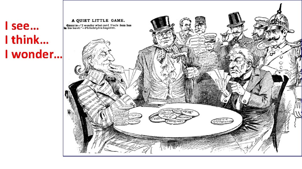 I see… I think… I wonder… 