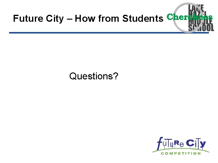 Future City – How from Students Questions? 