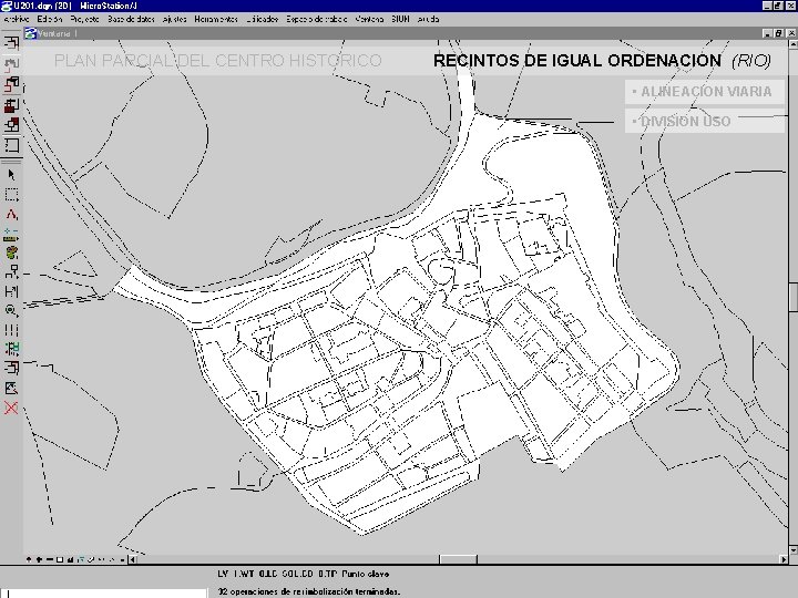 PLAN PARCIAL DEL CENTRO HISTORICO RECINTOS DE IGUAL ORDENACION (RIO) • ALINEACION VIARIA •