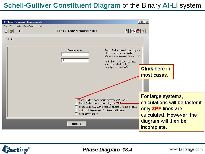 Scheil-Gulliver Constituent Diagram of the Binary Al-Li system Click here in most cases. For