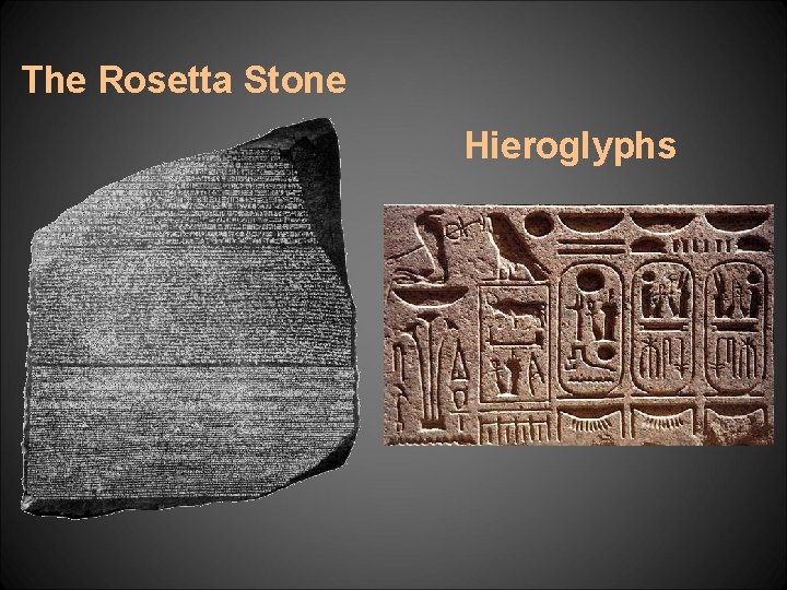 The Rosetta Stone Hieroglyphs 