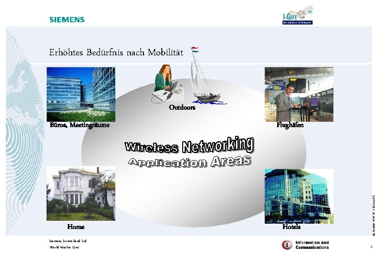 Erhöhtes Bedürfnis nach Mobilität Outdoors Home Siemens Switzerland Ltd World Market Unit Flughäfen Hotels