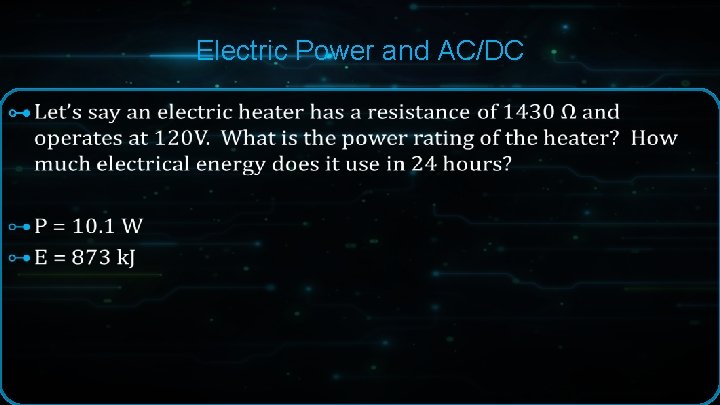 Electric Power and AC/DC ⊶ Electric Power and AC/DC ⊶