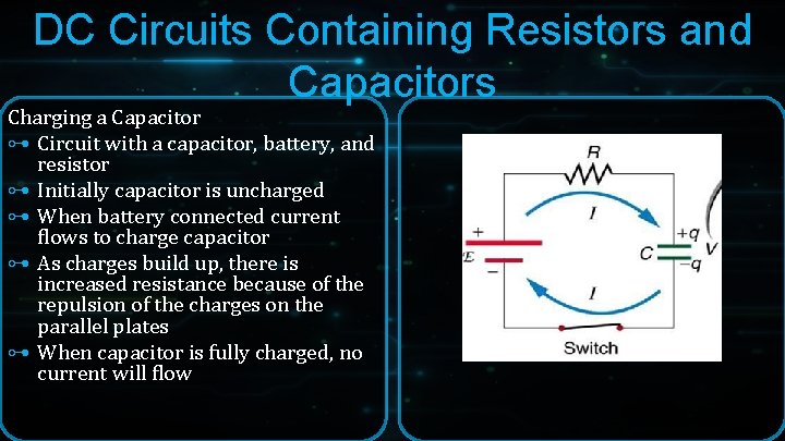DC Circuits Containing Resistors and Capacitors Charging a Capacitor ⊶ Circuit with a capacitor, DC Circuits Containing Resistors and Capacitors Charging a Capacitor ⊶ Circuit with a capacitor,