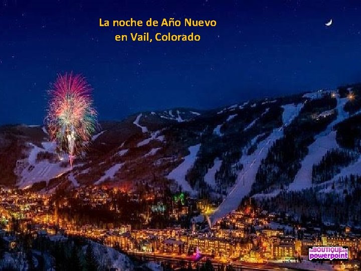 La noche de Año Nuevo en Vail, Colorado 