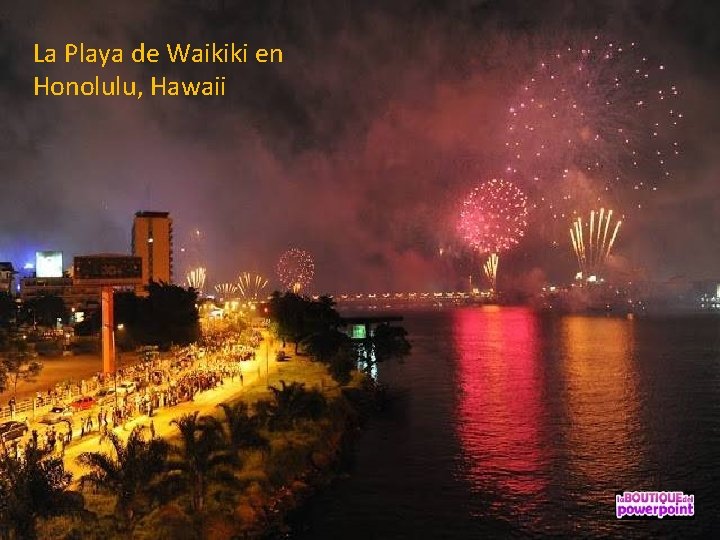 La Playa de Waikiki en Honolulu, Hawaii 