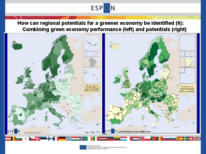 How can regional potentials for a greener economy be identified (6): Combining green economy