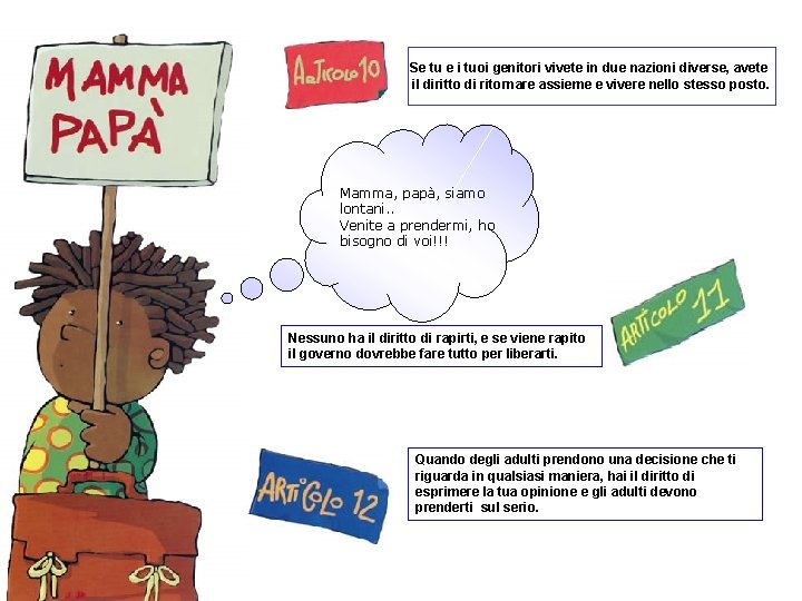 Se tu e i tuoi genitori vivete in due nazioni diverse, avete il diritto Se tu e i tuoi genitori vivete in due nazioni diverse, avete il diritto