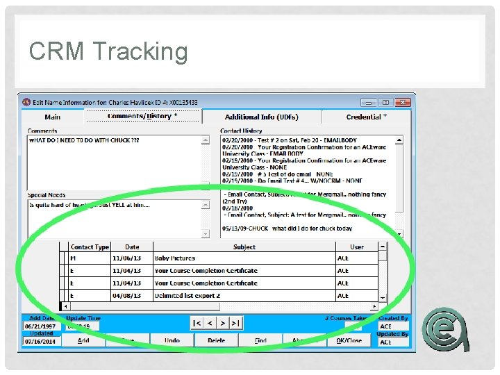 CRM Tracking 