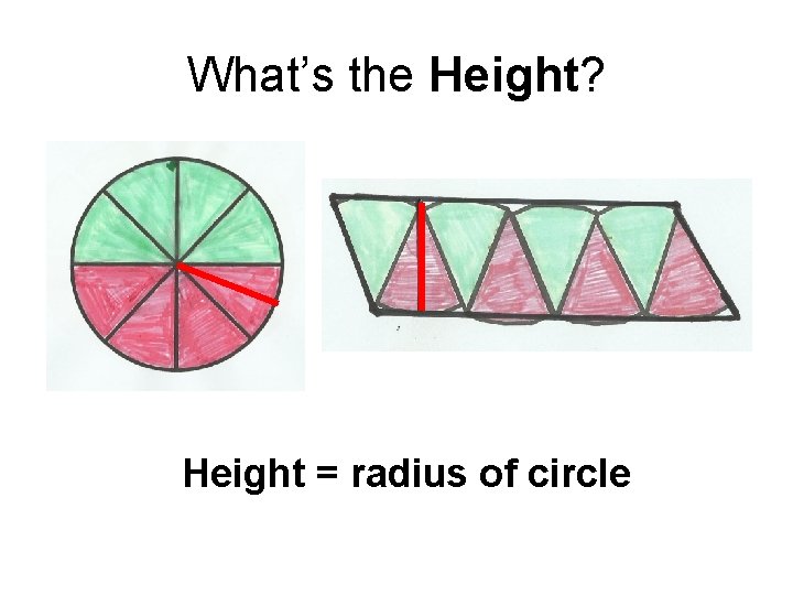 What’s the Height? Height = radius of circle 