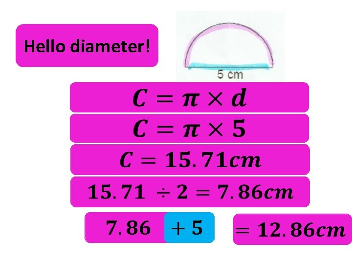 Hello diameter! 