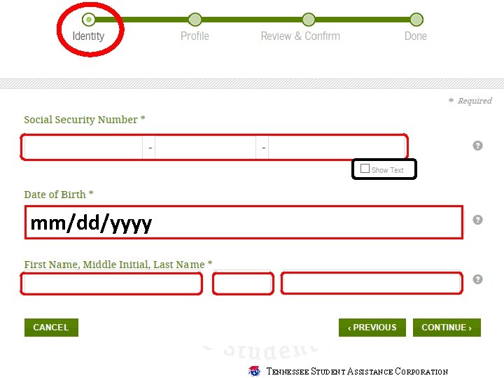 mm/dd/yyyy TENNESSEE STUDENT ASSISTANCE CORPORATION 