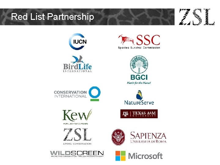 Red List Partnership Red List Partnership