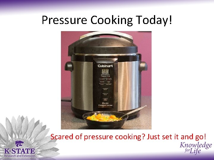 Pressure Cooking Today! Scared of pressure cooking? Just set it and go! 