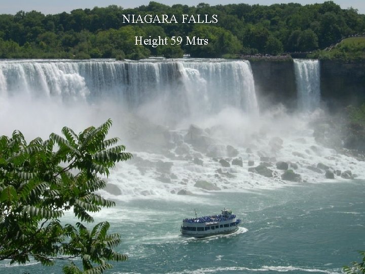 NIAGARA FALLS Height 59 Mtrs 