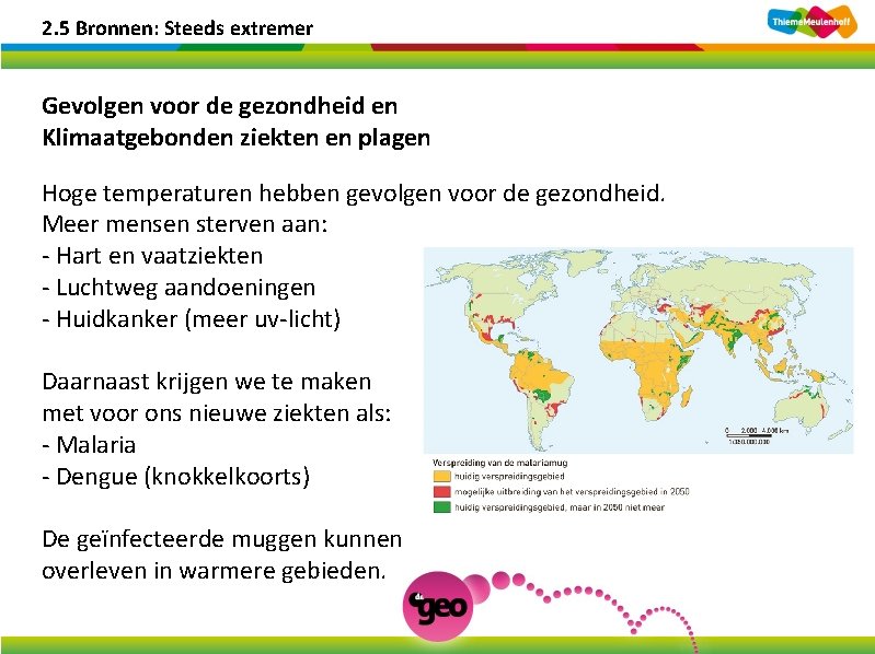 2. 5 Bronnen: Steeds extremer Gevolgen voor de gezondheid en Klimaatgebonden ziekten en plagen