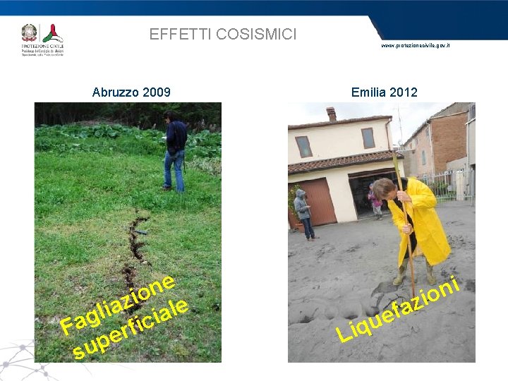 EFFETTI COSISMICI Abruzzo 2009 e n o i z e a l i l