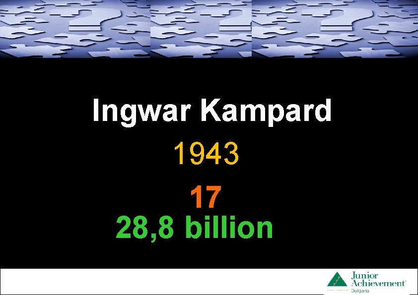 32 pt __ Smallest _______ 28 pt __ Ingwar Kampard 1943 17 28, 8
