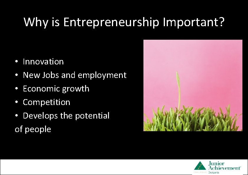 Why is Entrepreneurship Important? • 98% от бизнеса 32 pt __ Smallest _______ 28