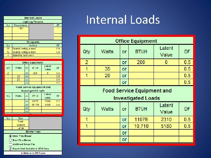 Large Table Load Explained Marias Restaurant Lesson 17 Appendix A Zone 1