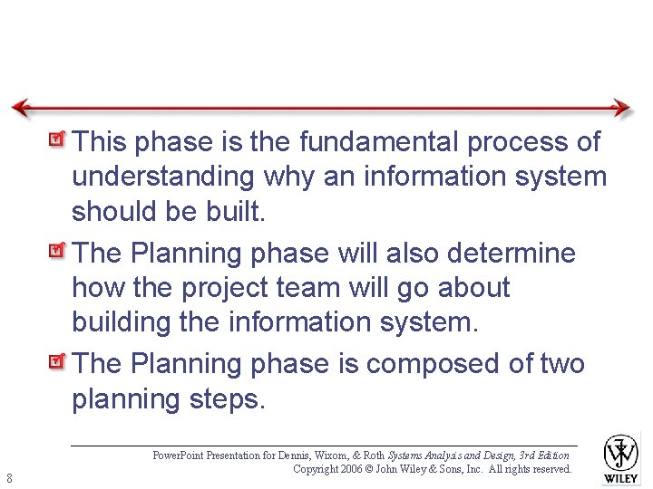 This phase is the fundamental process of understanding why an information system should be