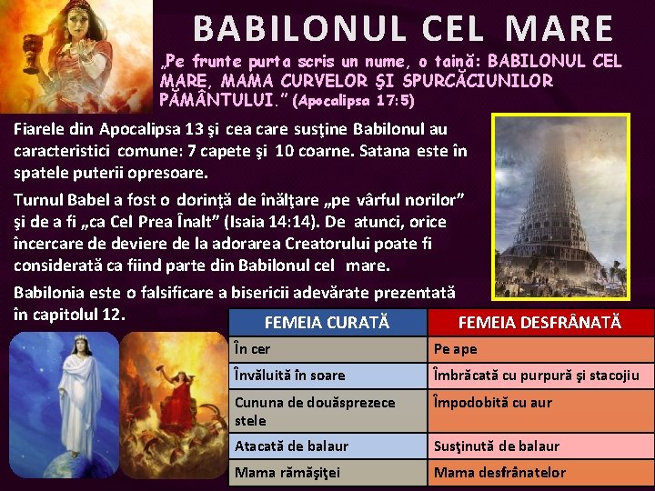 BABILONUL CEL MARE „Pe frunte purta scris un nume, o taină: BABILONUL CEL MARE,