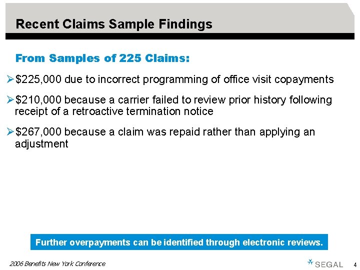 HOW HEALTH PLAN AUDITS UNLOCK SAVINGS Presented by
