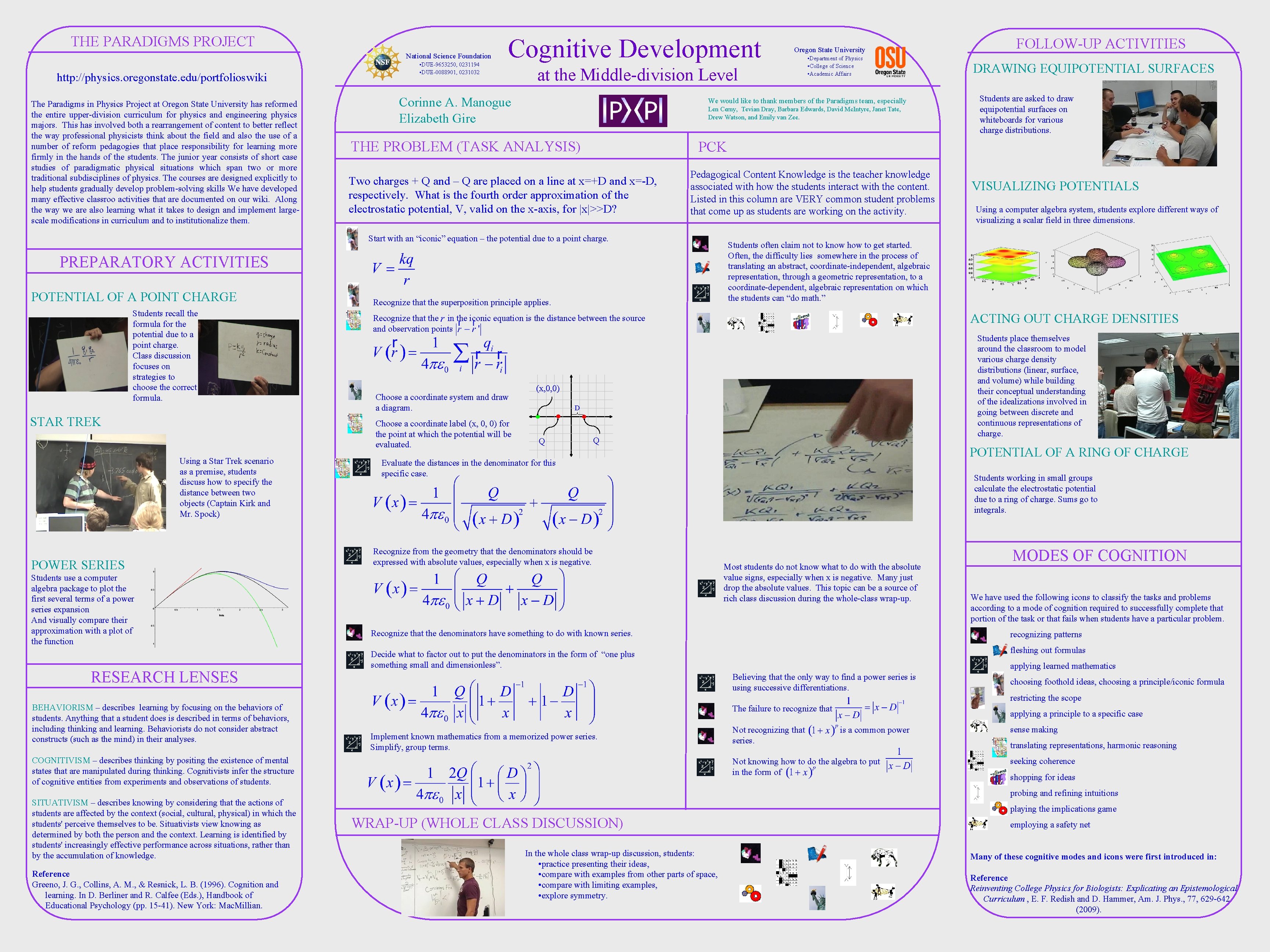 THE PARADIGMS PROJECT National Science Foundation http: //physics. oregonstate. edu/portfolioswiki The Paradigms in Physics