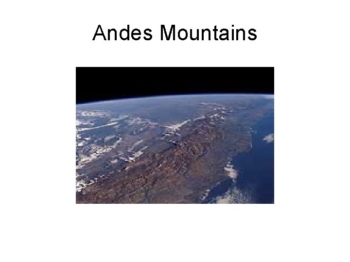 Andes Mountains 