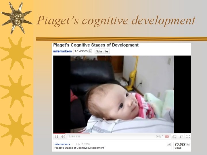 Piaget’s cognitive development 