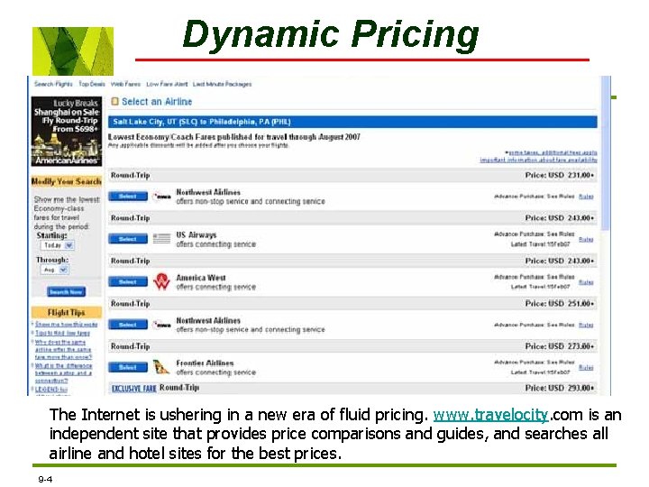 Dynamic Pricing The Internet is ushering in a new era of fluid pricing. www.
