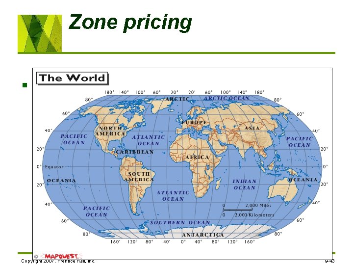 Zone pricing § Zone pricing falls between FOB origin pricing and uniform delivered pricing.