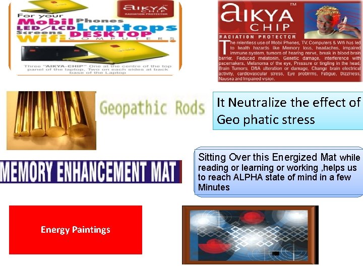 Anti Radiation Chip It does not reduce or absorb radiations and thereafter effect the