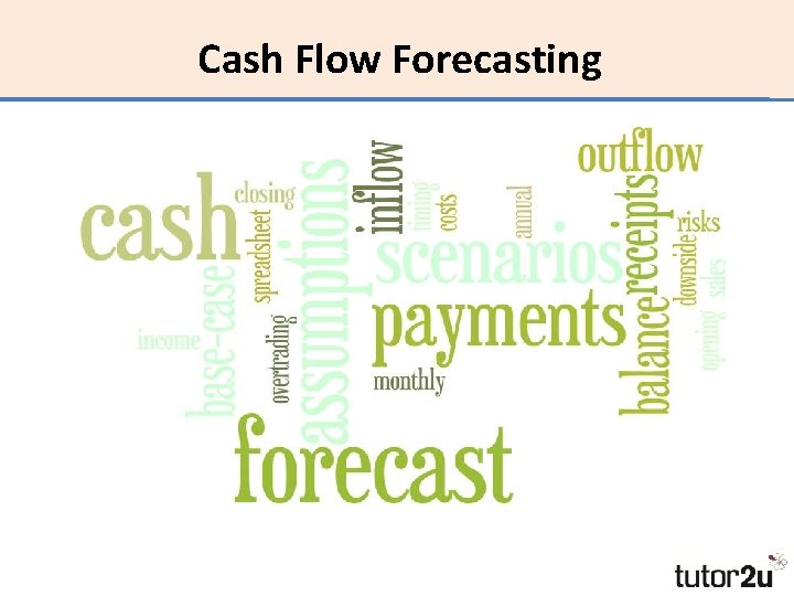 Cash Flow Forecasting 