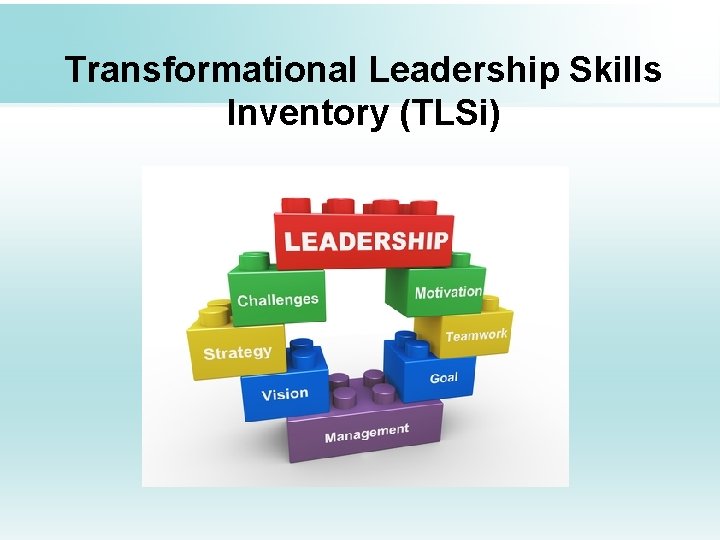 Transformational Leadership Skills Inventory (TLSi) 