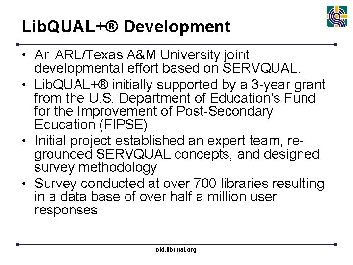 Using Lib QUAL Selena Killick Association of Research