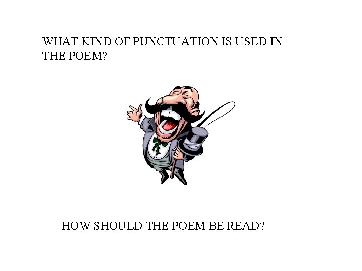 Using Punctuation Poem LANGUAGE ARTS SIXTH GRADE BIG Im talking big