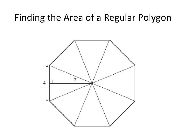 Finding the Area of a Regular Polygon 