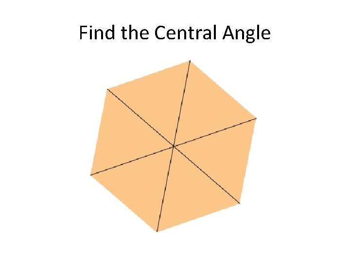 Find the Central Angle 