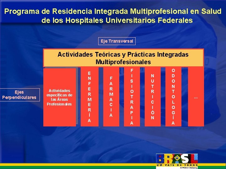 Programa de Residencia Integrada Multiprofesional en Salud de los Hospitales Universitarios Federales Eje Transversal