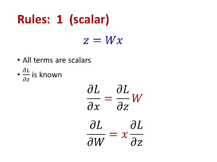 Rules: 1 (scalar) • Rules: 1 (scalar) •