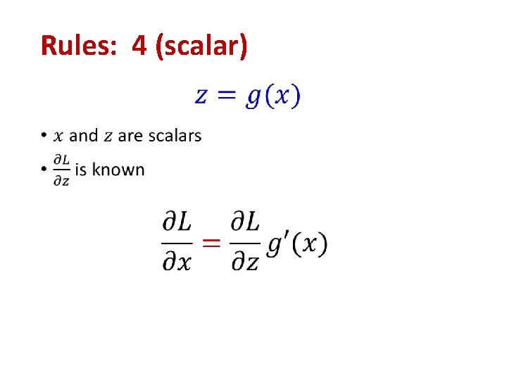 Rules: 4 (scalar) • Rules: 4 (scalar) •