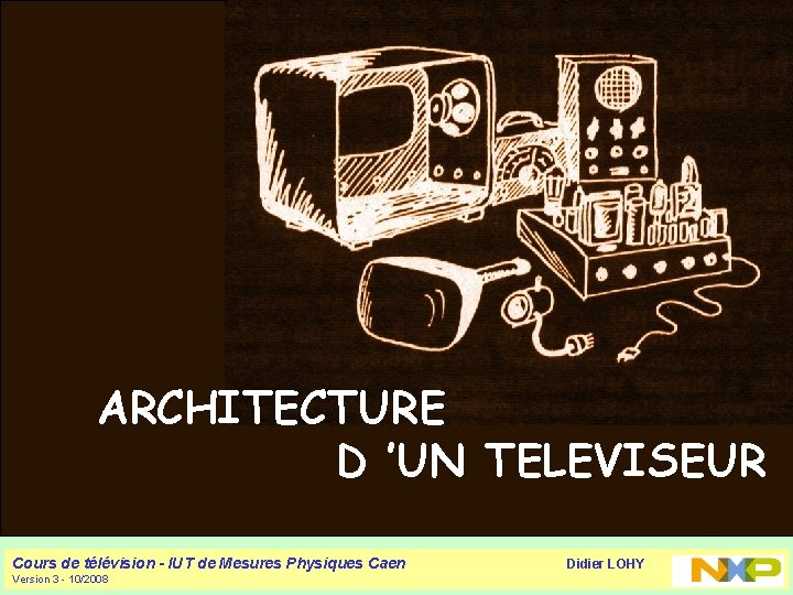 ARCHITECTURE D ’UN TELEVISEUR Cours de télévision - IUT de Mesures Physiques Caen Version