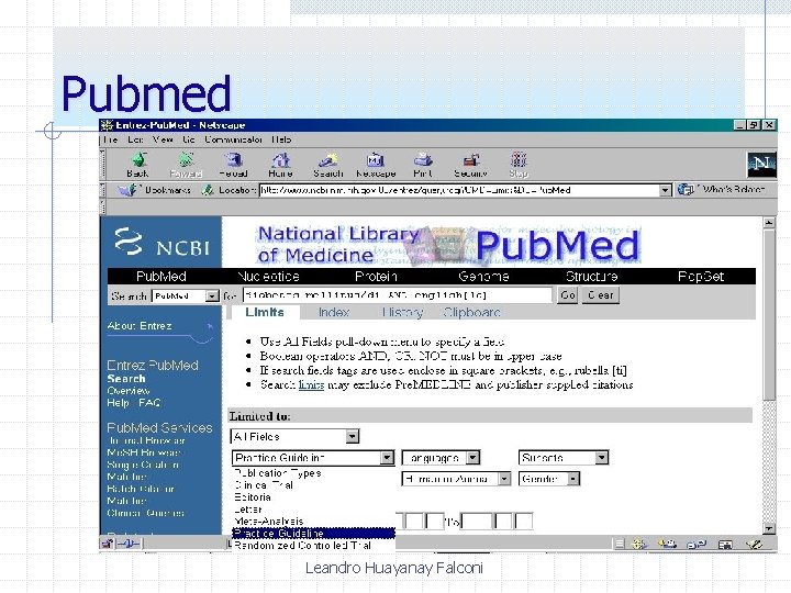 Pubmed Leandro Huayanay Falconi 