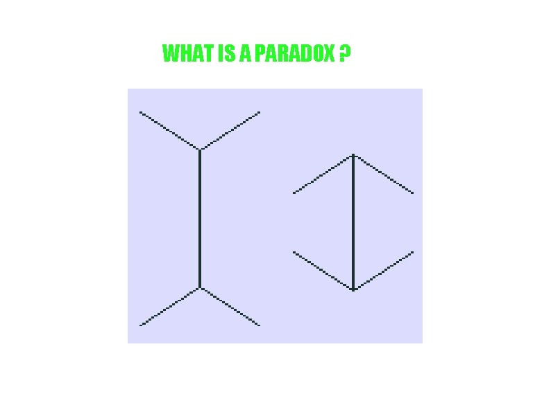 WHAT IS A PARADOX ? 