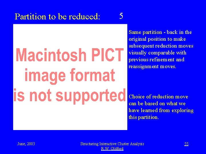 Partition to be reduced: 5 Same partition - back in the original position to
