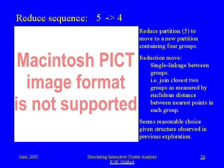Reduce sequence: 5 -> 4 Reduce partition (5) to move to a new partition