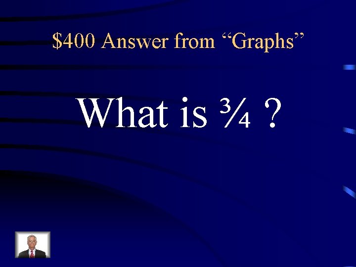 $400 Answer from “Graphs” What is ¾ ? 